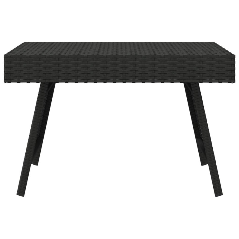 Jiyoung Rectangular Outdoor Side Table , 23.6'' in. W 15.7'' in. D, Black