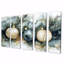 Ornement vert vert Sparkle III - ensemble d'art mural sur toile de Noël-223776645