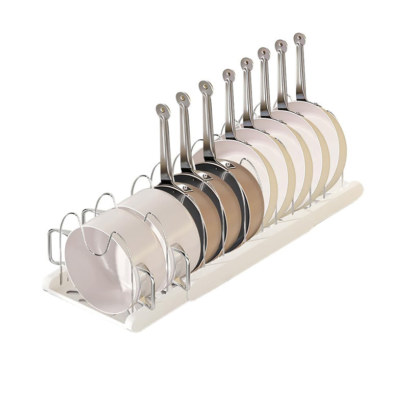 Range-pan extensible pour armoire, Argent