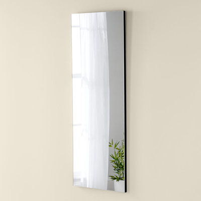 Fereol Wood Flat Wall Mirror