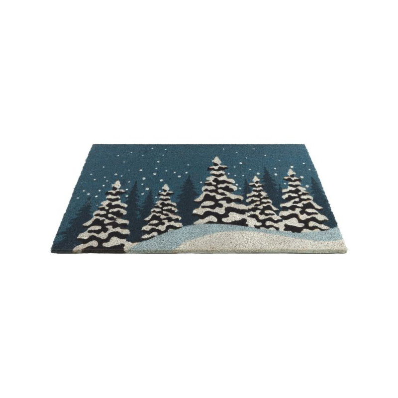 Paillasson antidérapant 30x18, Arbres d'hiver