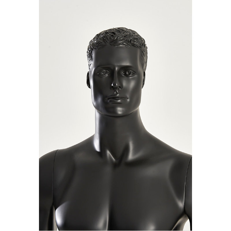 Heraclio People Statue, Black