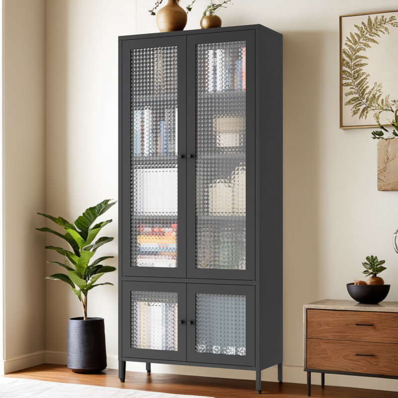 Grande vitrine de rangement en métal