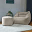 Natalia Armchair Bean Bag and Round Footstool-427576903-427576899