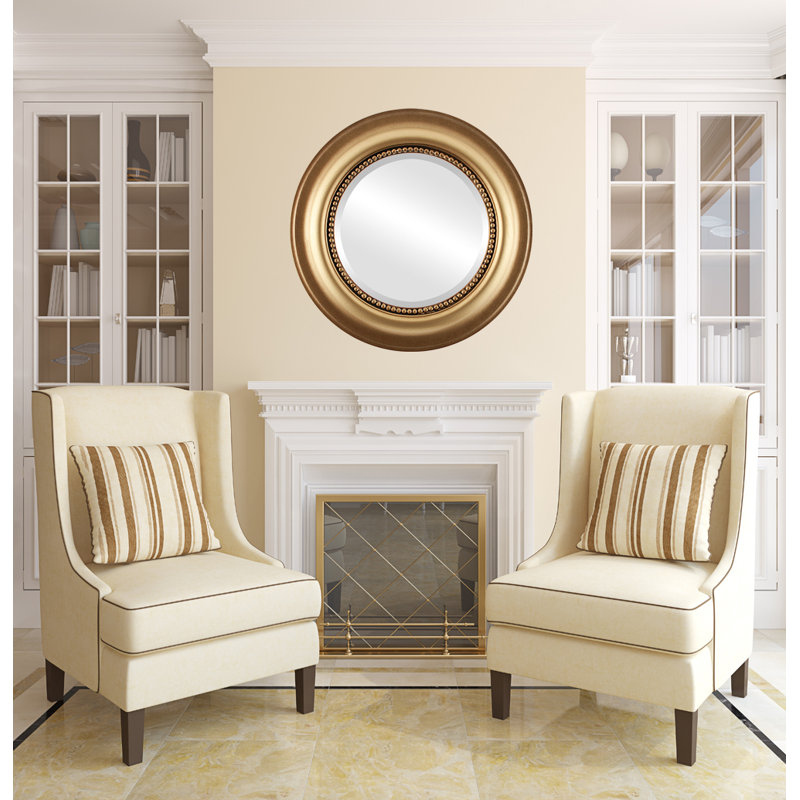 Witney Round Mirror, 23" x 23", Desert Gold