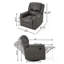 Fauteuil inclinable coulissant avec pivot