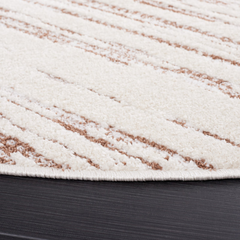 Tapis abstrait Alamo Performance, Rond 6 pi 7 po