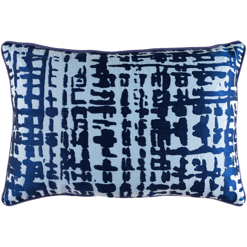 Mack Down Lumbar Pillow, Cobalt/Slate