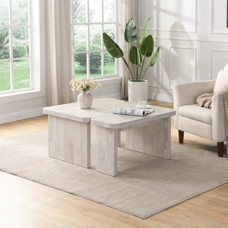Table basse épissée, Blanchies