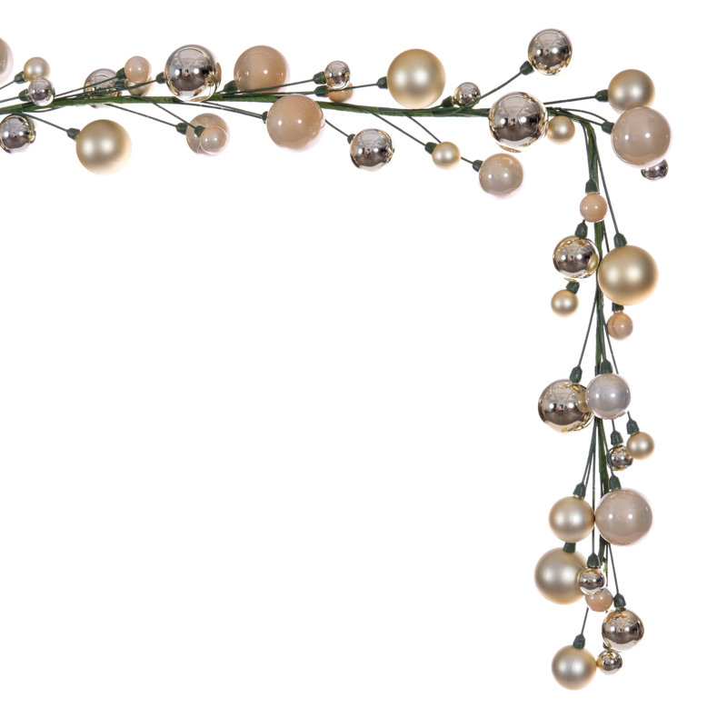 Guirlande de 6 pi Vickerman., Champagne