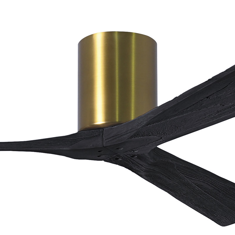 Irene Ceiling Fan, Brushed Brass, 60", Matte Black