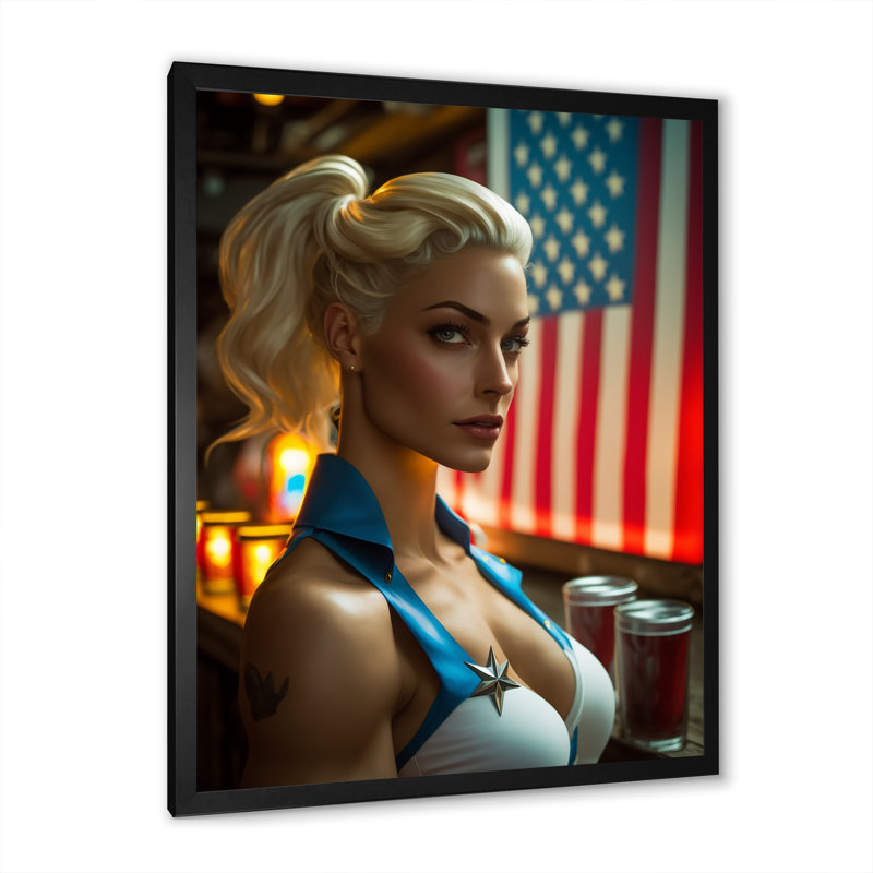 Boros American Beauty IV sur toile, Cadre photo noir, H 32 po x l 24 po x P 1 po