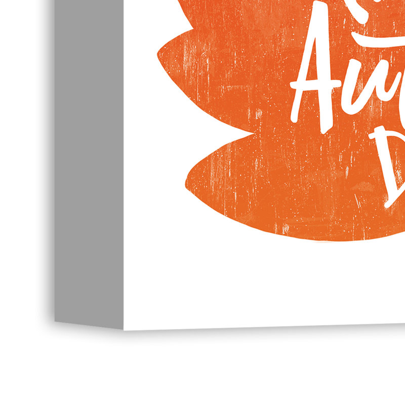 « oh happy automne day », impression sur toile, H 12 po x l 12 po, Toile tendue