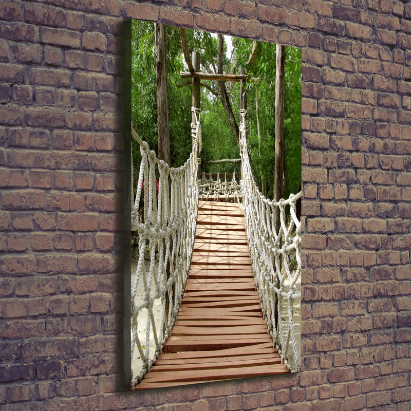 Rope Bridge - Wrapped Canvas Print