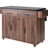Kitchen Island With Trash Bin Storage, Drop Leaf, Adjustable Shelves, Spice Rack, Towel Walnut Style Storage - Brown-815695854