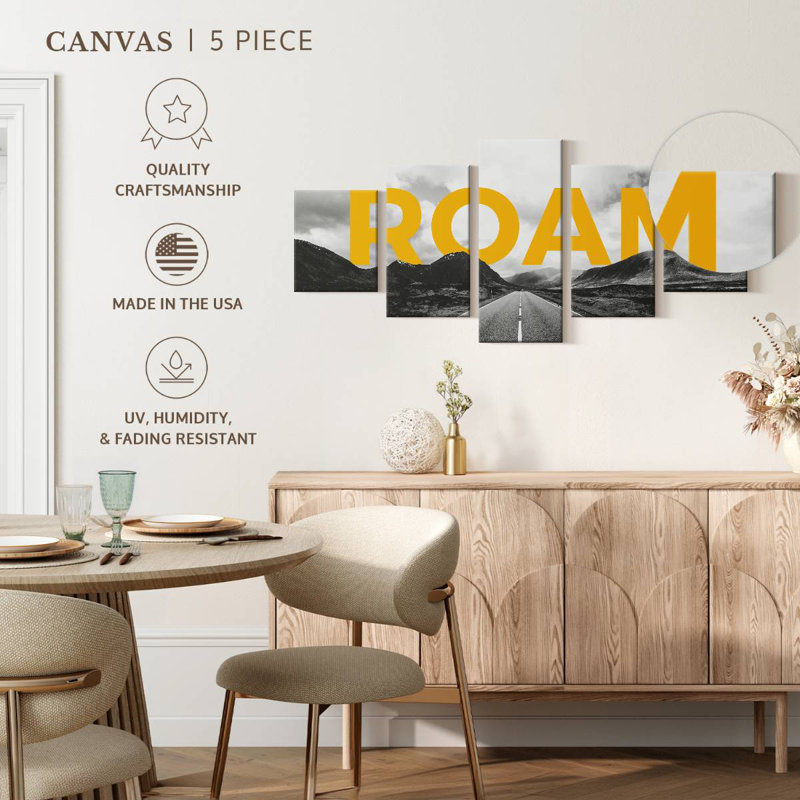 Roam Typography, 24" H x 55" W