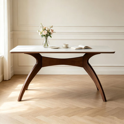 Table Mid-Century en pierre frittée