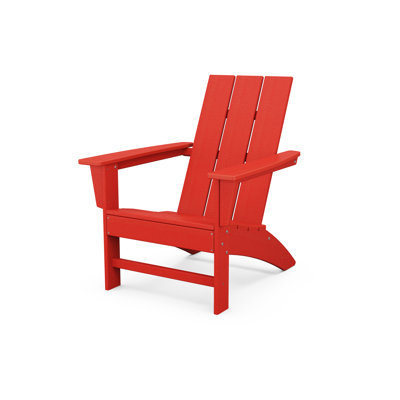 Jamarion HDPE Plastic Outdoor Adirondack Chair