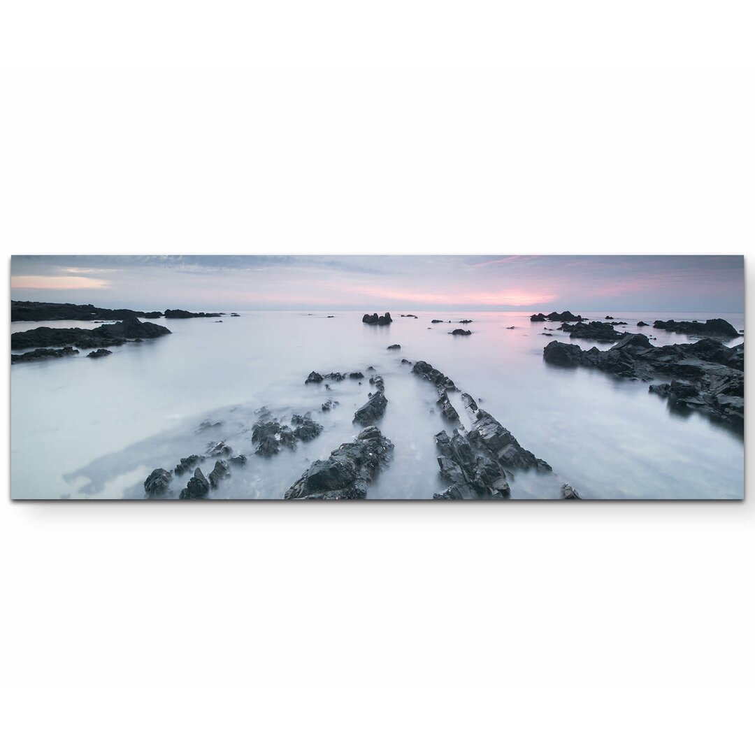 Leinwandbild Pandak Beach - Steine im Wasser