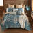 Quilted Geometric Shapes Quilt-83824981