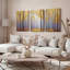 Ensemble de 3 tableaux sur toile représentant des arbres de la forêt d'automne-1113342209