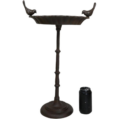 Eldiona Iron Pedestal Birdbath
