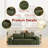Boneless Corduroy Boneless Couch, Compression Sofa with Deep Seat, No Assembly Required, Comfy Loveseat Sofa with 2 Pillows, Sofa Couches for Living Room/Apartment-632237834-627386247