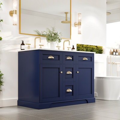 Meuble-lavabo mural simple l 44 po x P 18,2 po x H 18,9 po Ashy