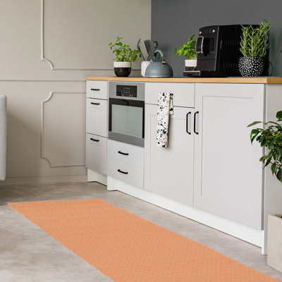 Tapis de zone orange napperon monochrome