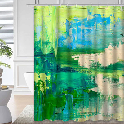Art abstrait sur toile avec 12 crochets