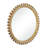 Gold Mango Wood Room Wall Mirror with Beaded Detailing, 35" x 2" x 35"-113006477