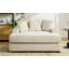 Chaise longue avec coussins, station de charge et porte-gobelets