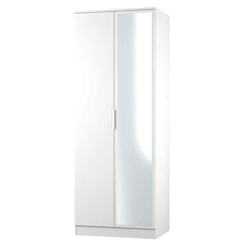 Biernat Manufactured Wood Wardrobe, White Matt