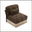 Canapé en chenille sans accoudoirs à imprimé léopard avec coussin, doux et élégant pour les espaces de vie modernes