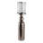 Elegant Floor Candle Holder With Removable Glass Hurricane - Decorative Tabletop Candle Holders For Living Room, Dining Room, Or Home Decor - 41", Silver-1516323652