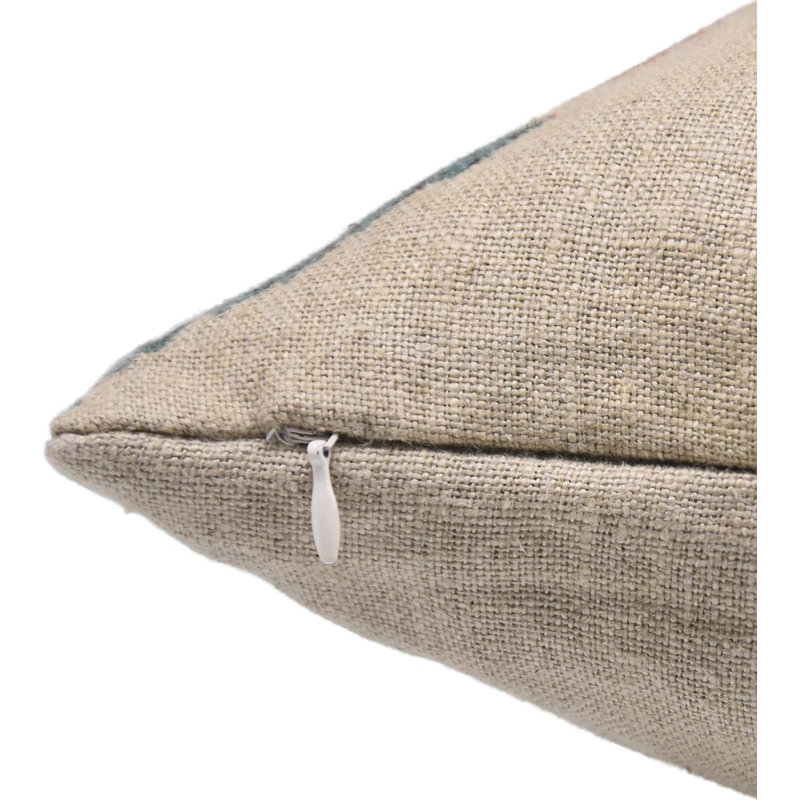Linen Pillow Cover, 22" x 22", Yellow Floral 3, Square