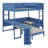 Versatile Loft Bed with Desk, Bedside Shelf, Sofa & Light-797125573