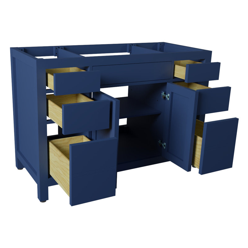 Dayton 48 " Single Bathroom Vanity Base, Navy Blue