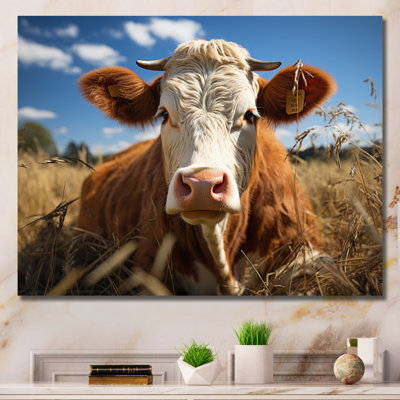 «Yacob Cow Majestic I», reproduction sur toile