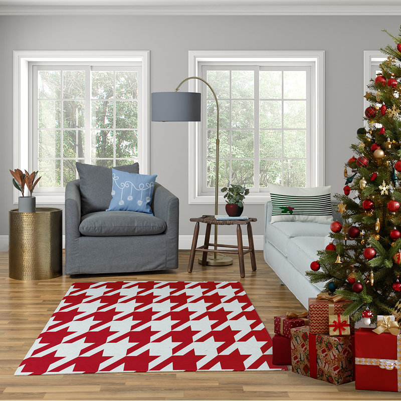 Coastal Christmas Reversible Throw Pillow, 16"x16", Blue