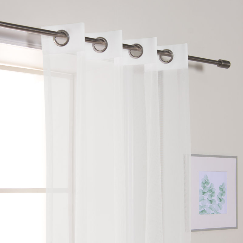 Alisson Sheer Curtain Panel Pair, 52" W x 84" L