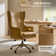 Heeg 47'' H Genuine Leather Tilting Executive Chair with High Backrest