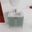 Meuble-lavabo autoportant de 30 po avec lavabo en céramique