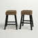 Kara Upholstered Counter Stool with Solid Wood Frame