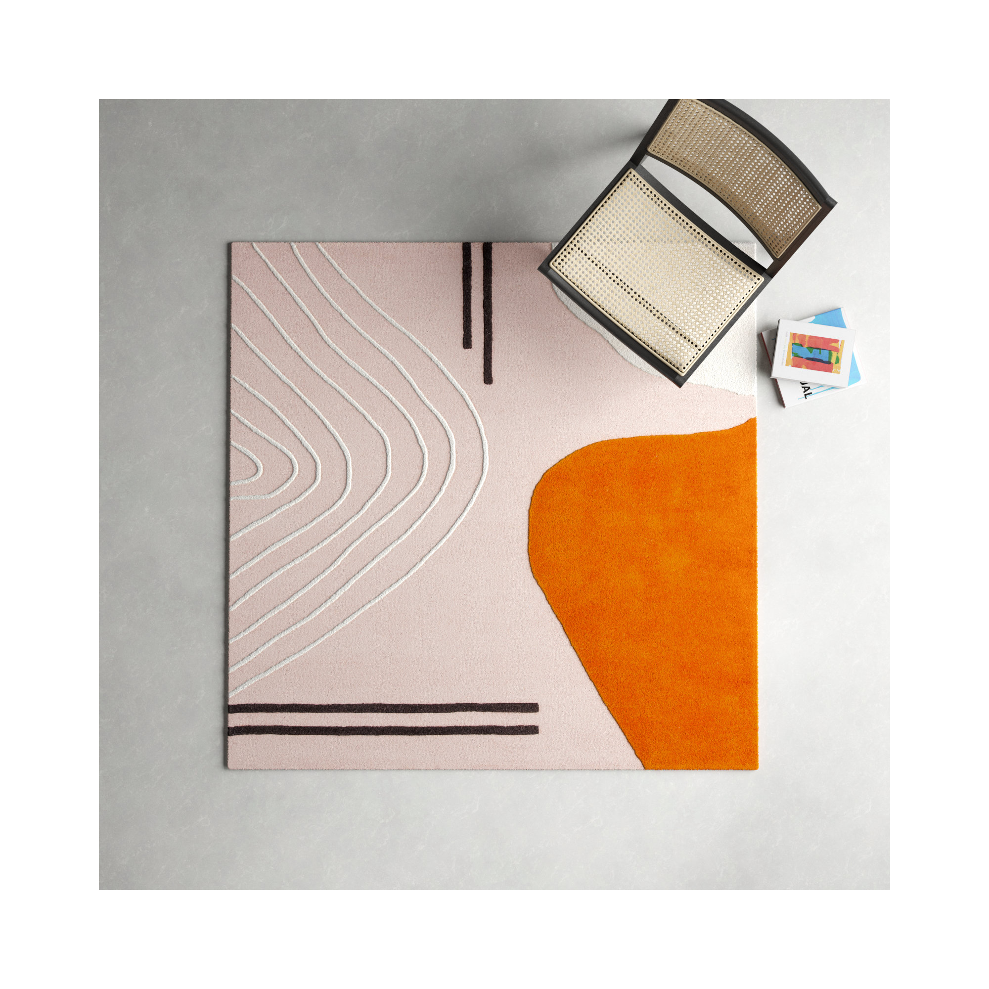 Felipe Handmade Wool Rug, Square 6'