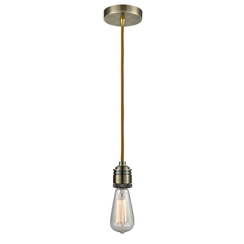 Cecil 1 - Light Single Pendant, Antique Brass/Copper