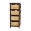 Commode de rangement en bois empilable 4 tiroirs Ottilie-2106660179