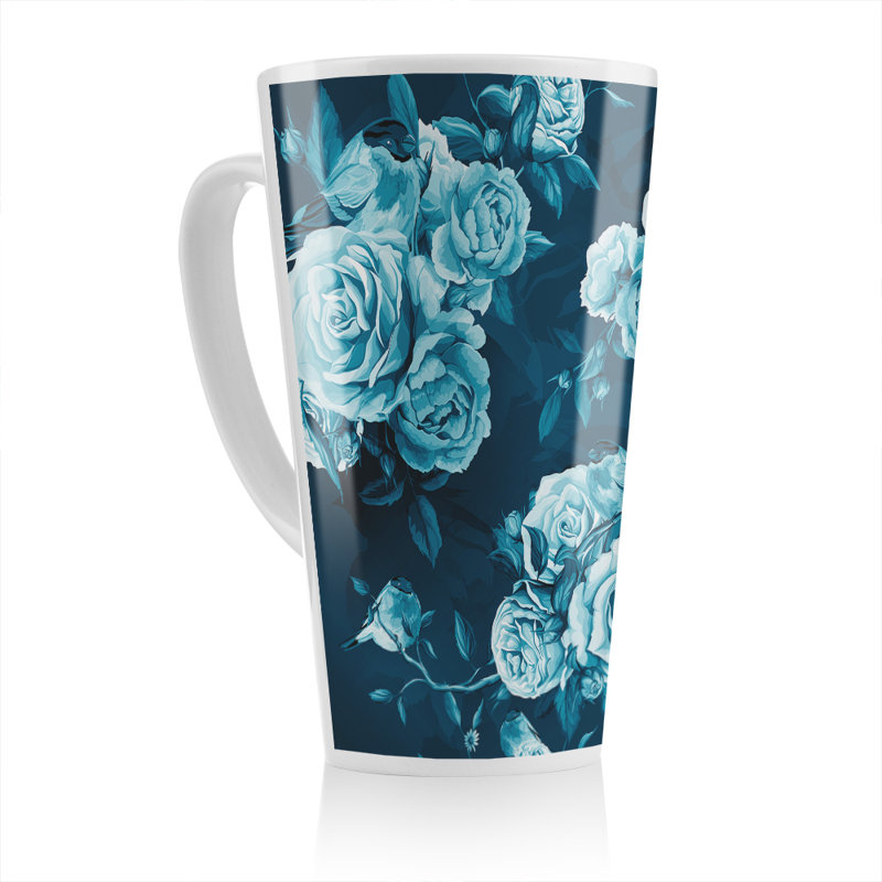 Winter Roses Latte Mug