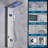 44.4'' Shower Panel with Fixed Shower Head