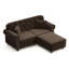 Canapé Chesterfield de 63 po de style Mid-Century moderne avec garniture cloutée, accoudoirs roulés, capitonné et 2 coussins-133070721